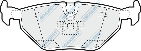 APEC BRAKING stabdžių trinkelių rinkinys, diskinis stabdys PD3008